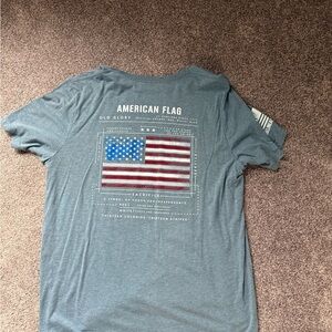 American Flag Graphic Short Sleeve Tee - Blue